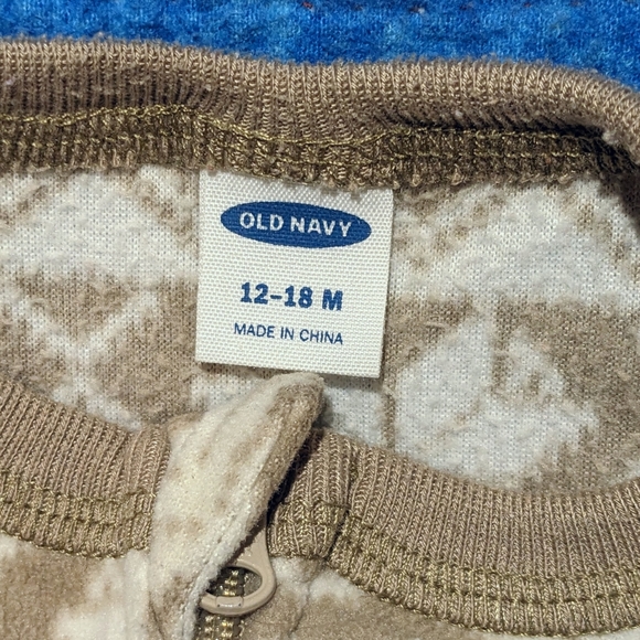 12-18m Polar fleece footed romper - Picture 3 of 4